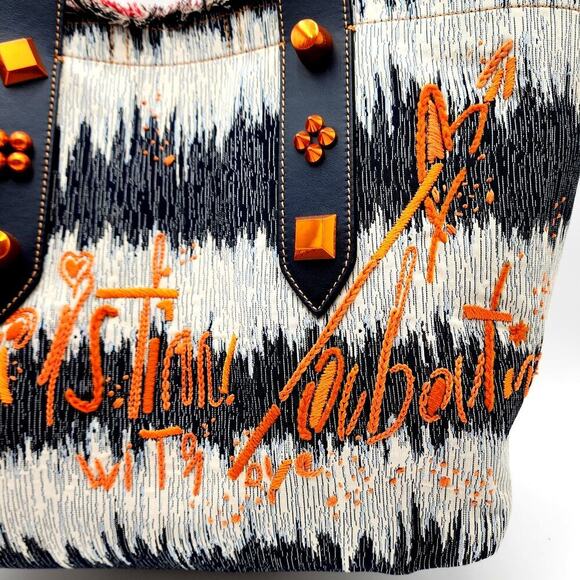 CHRISTIAN LOUBOUTIN Model: Blue Frangibus Medium Tote BagNEW - Picture 2 of 16